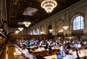 großer Lesesaal der New York Public Library